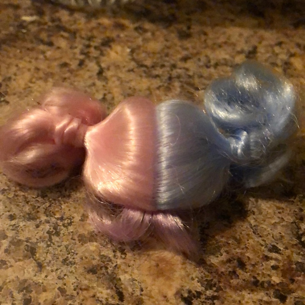 L.O.L doll cotton candy wig